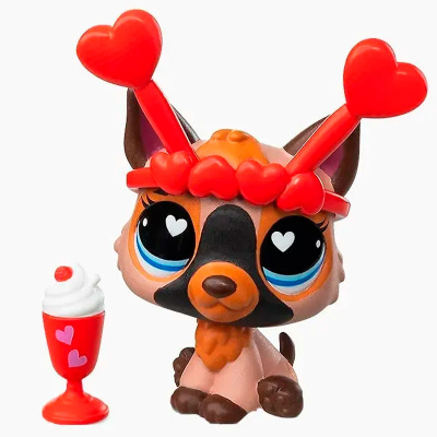 Игровой набор Littlest Pet Shop Праздники День Святого Валентина Немецкая овчарка Hasbro 01117_LPS 1